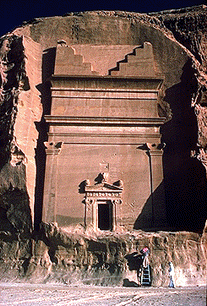 Madain Saleh, one of the few temple remains of Arabia's Vedic past